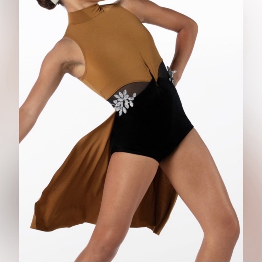 Weissman brown and black lyrical/contemporary costume